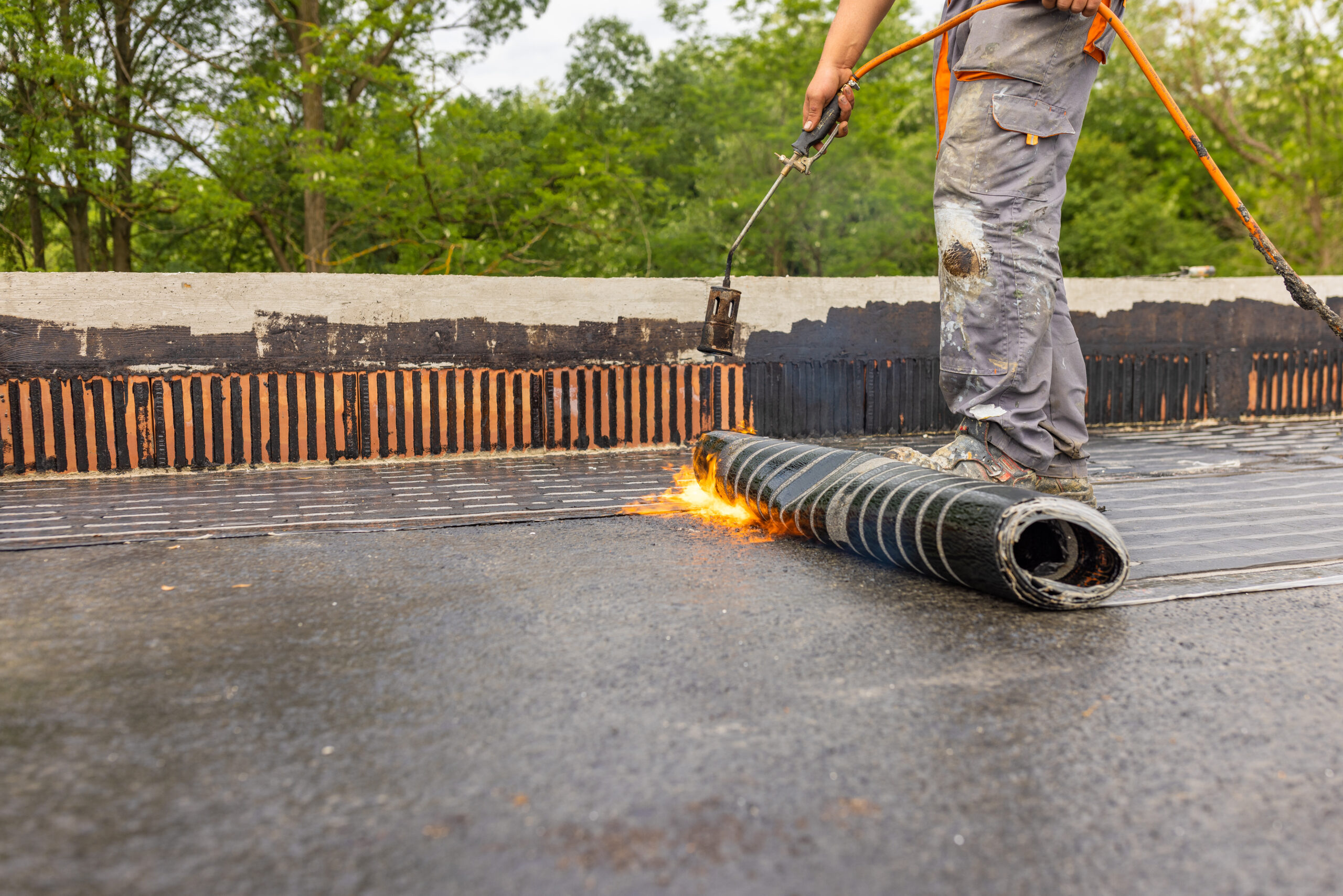Bituminous membrane waterproofing Bitumen waterproofing
