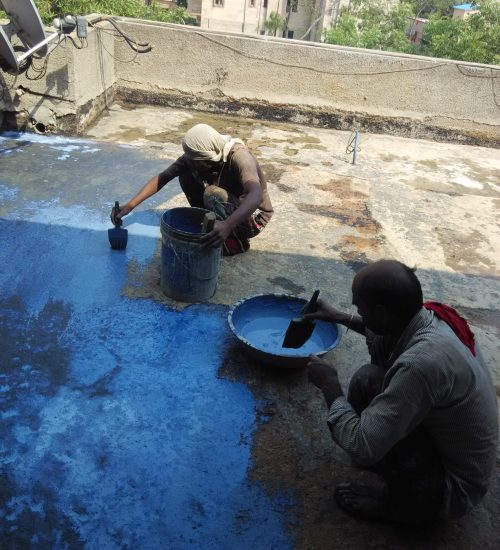 Terrace Waterproofing with FRP Mash